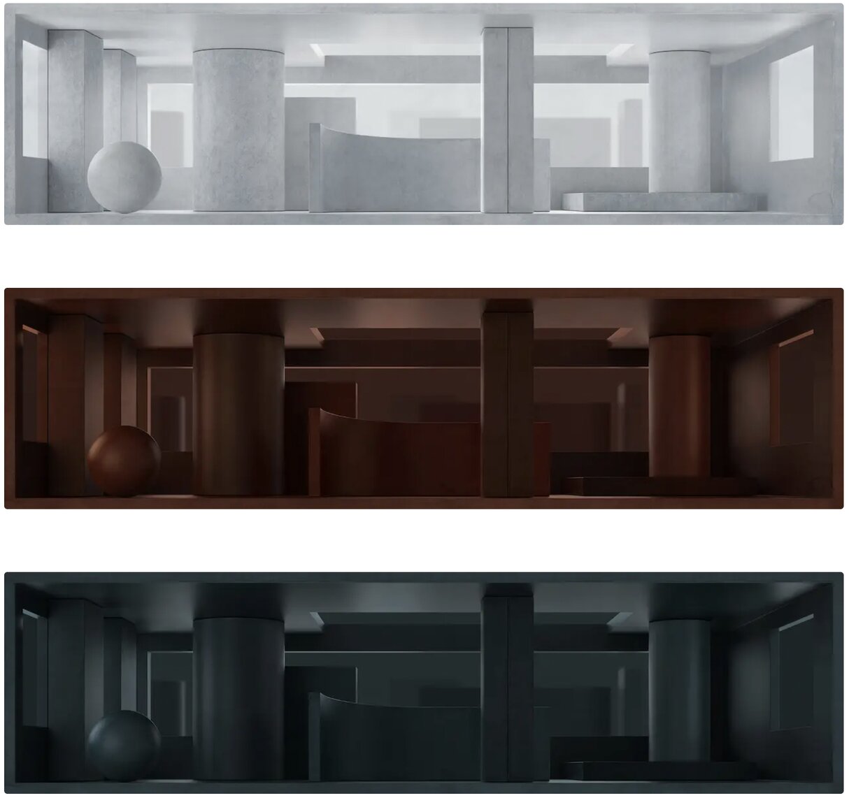 "Second Life" is the paradox: a three-dimensional motif generates an inaccessible space on the wall which should instead delimit it - Images Courtesy of Simone Bonanni