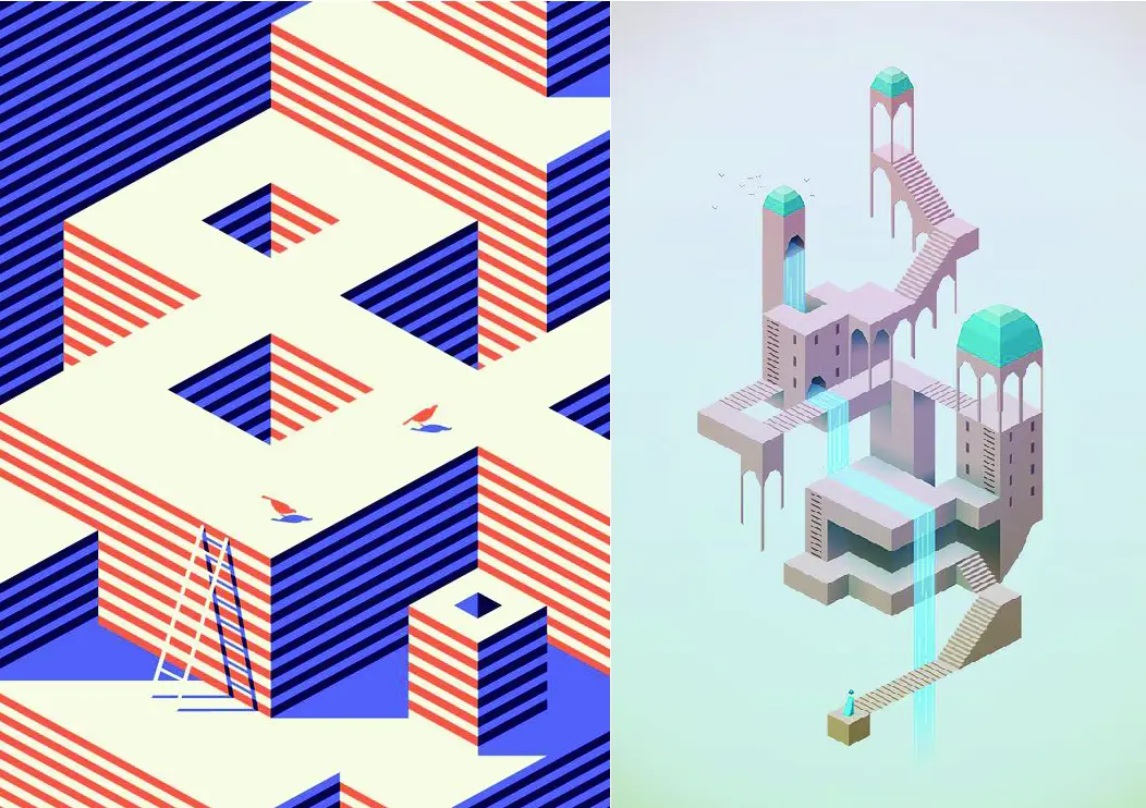 Graphic design trends 2019 isometric