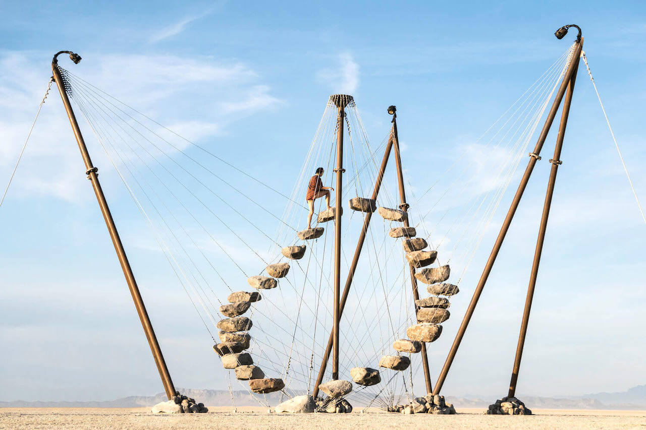 Art installations: Stone 27 designed by Benjamin Langholz for Burning Man 2019