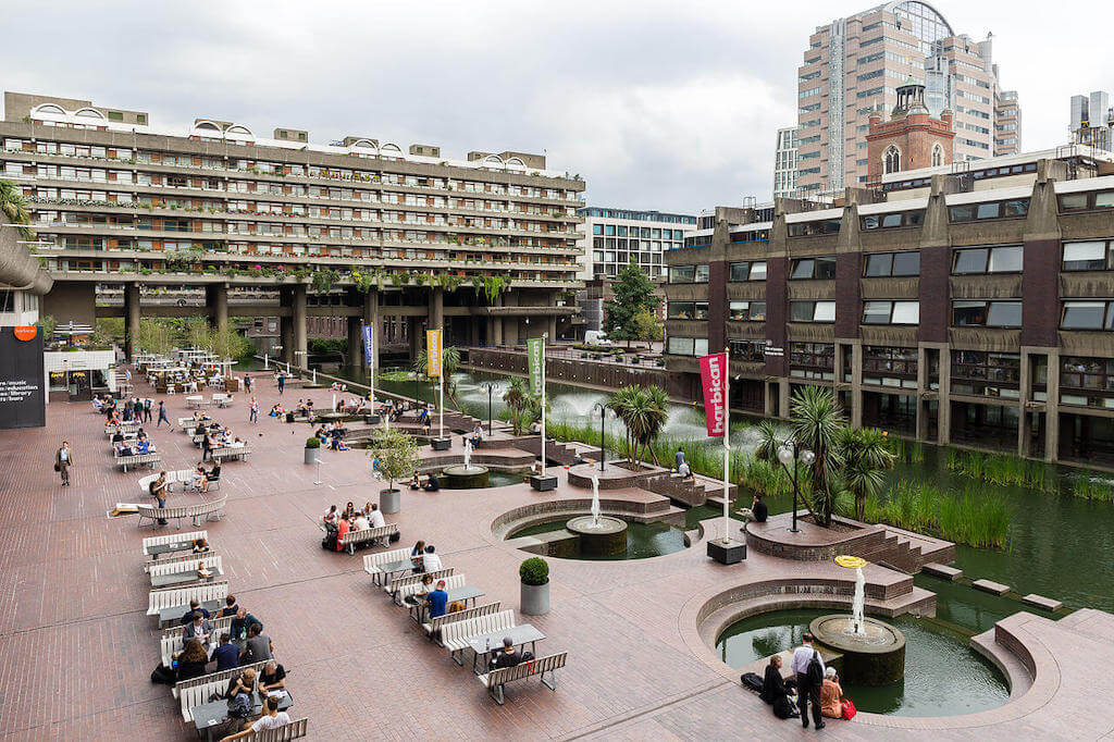 Barbican Center combines nature and brutalism yet biophilic architecture