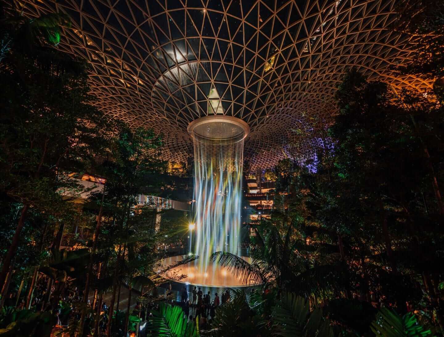 The Jewel is a biophilic architecture- public area - integrated with the Changi Airport