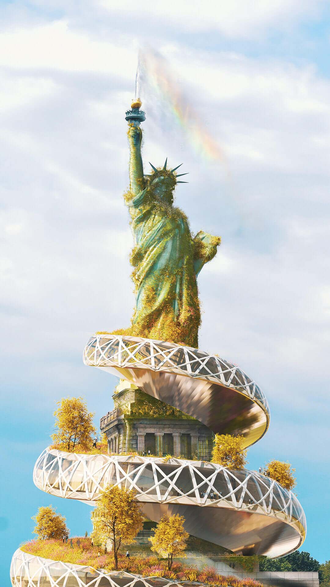Biophilic landmarks - Statue of liberty
