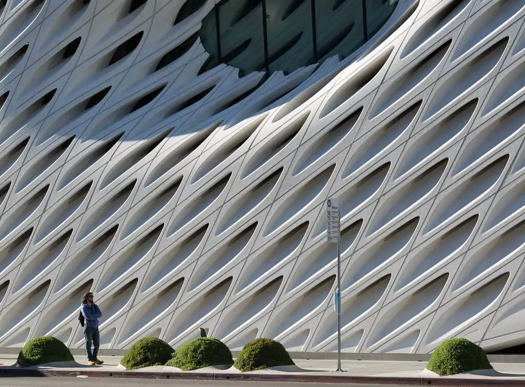 The Broad museum's exceptional concrete facades