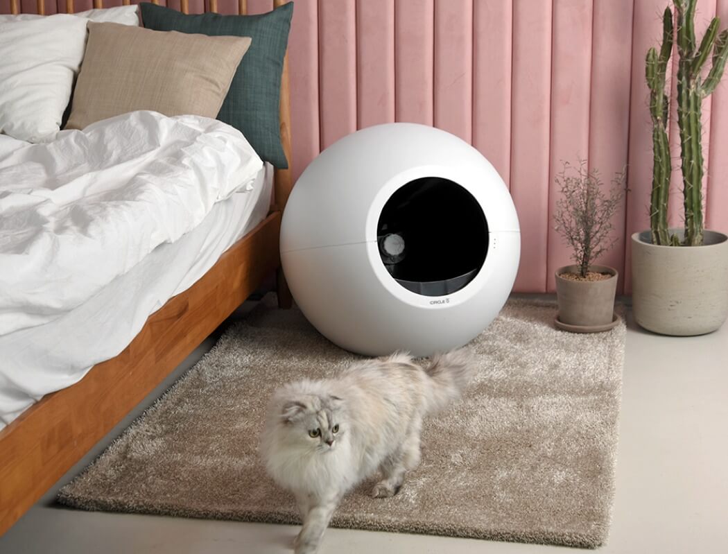 Litter robot by PLUTO: a self-cleaning litter box - after use