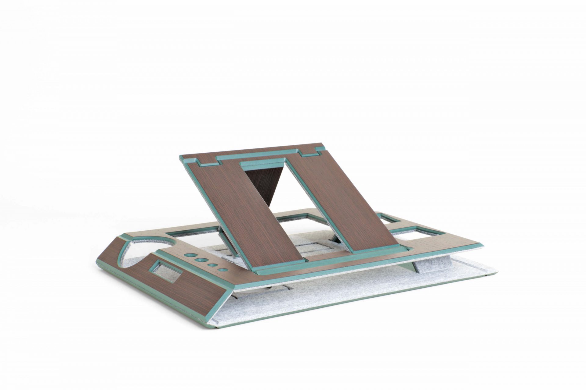 Foldable Office - Wokstation in brown wood