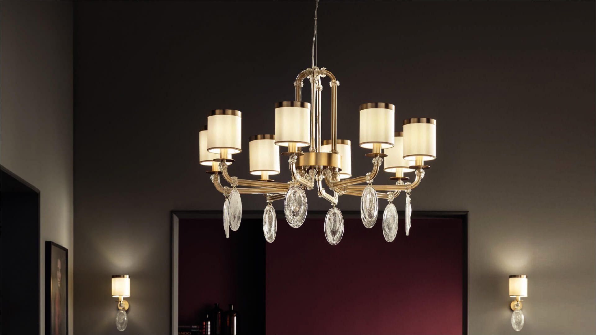 Hurtigt Tung lastbil salon Masiero's Olympya chandelier with ancient Greek shapes - DesignWanted :  DesignWanted
