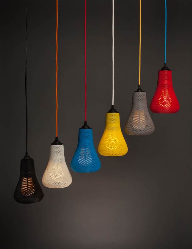 Plumen 3d printed lampshade colour range