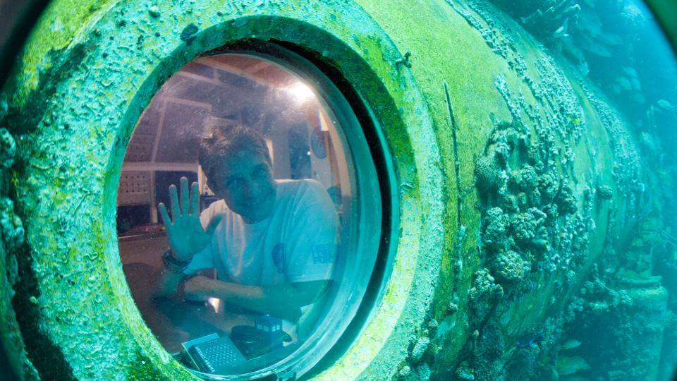 Proteus - Fabien Cousteau during Mission 31