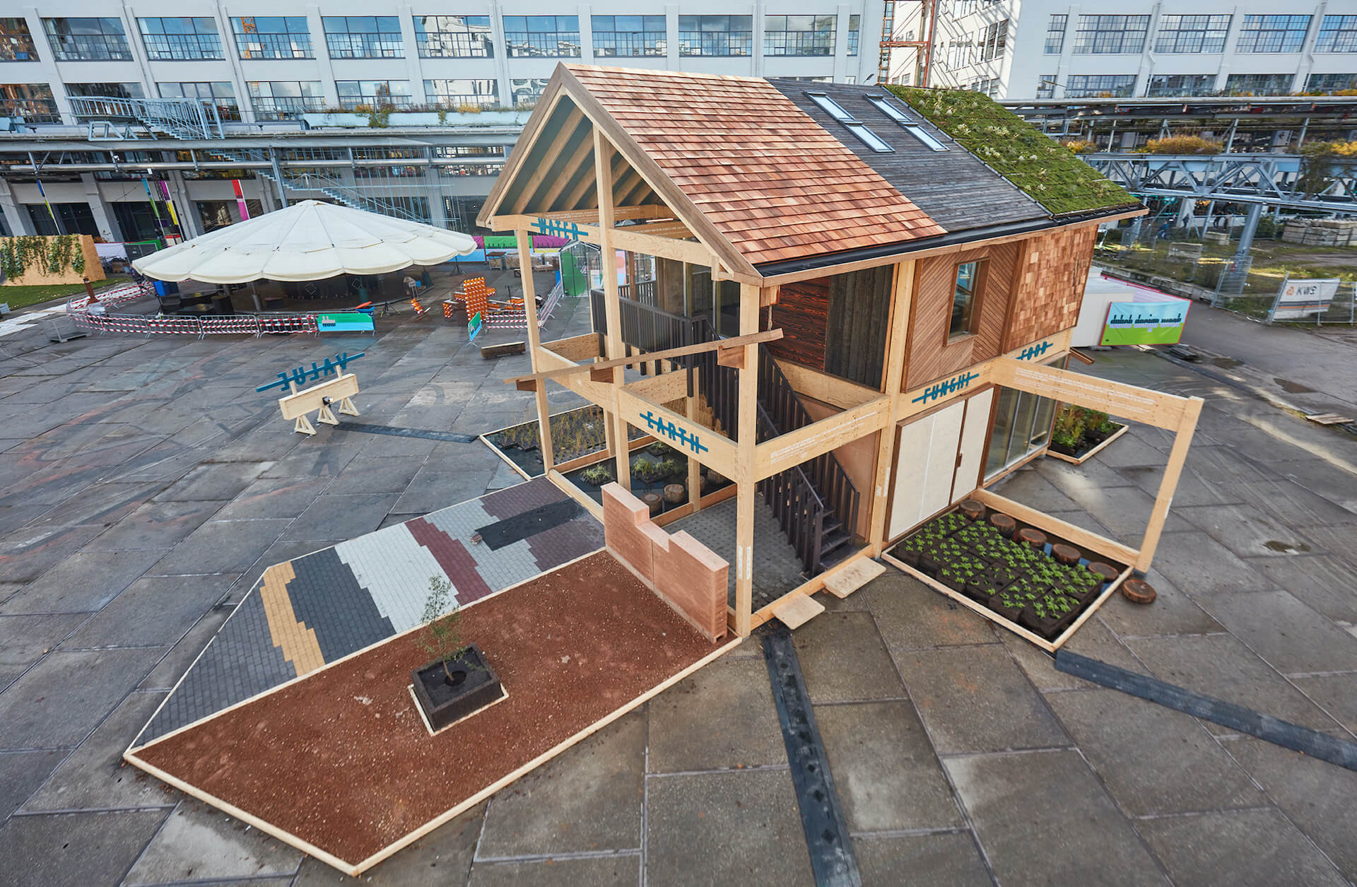 This biobased house is made from over 100 sustainable materials