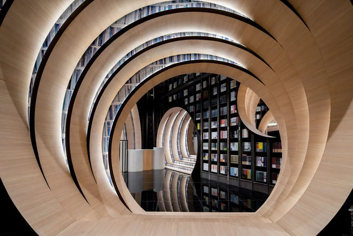 Zhongshuge Bookstore - circular tunels