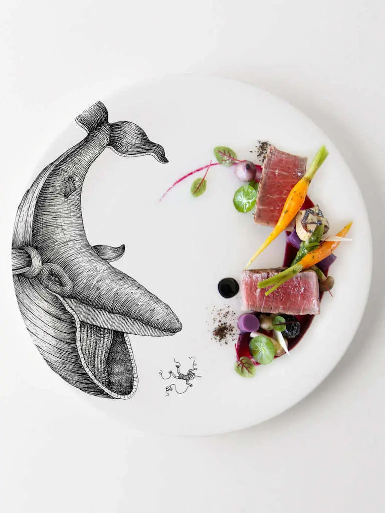 Aquatic Creatures - pinocchio plate with food