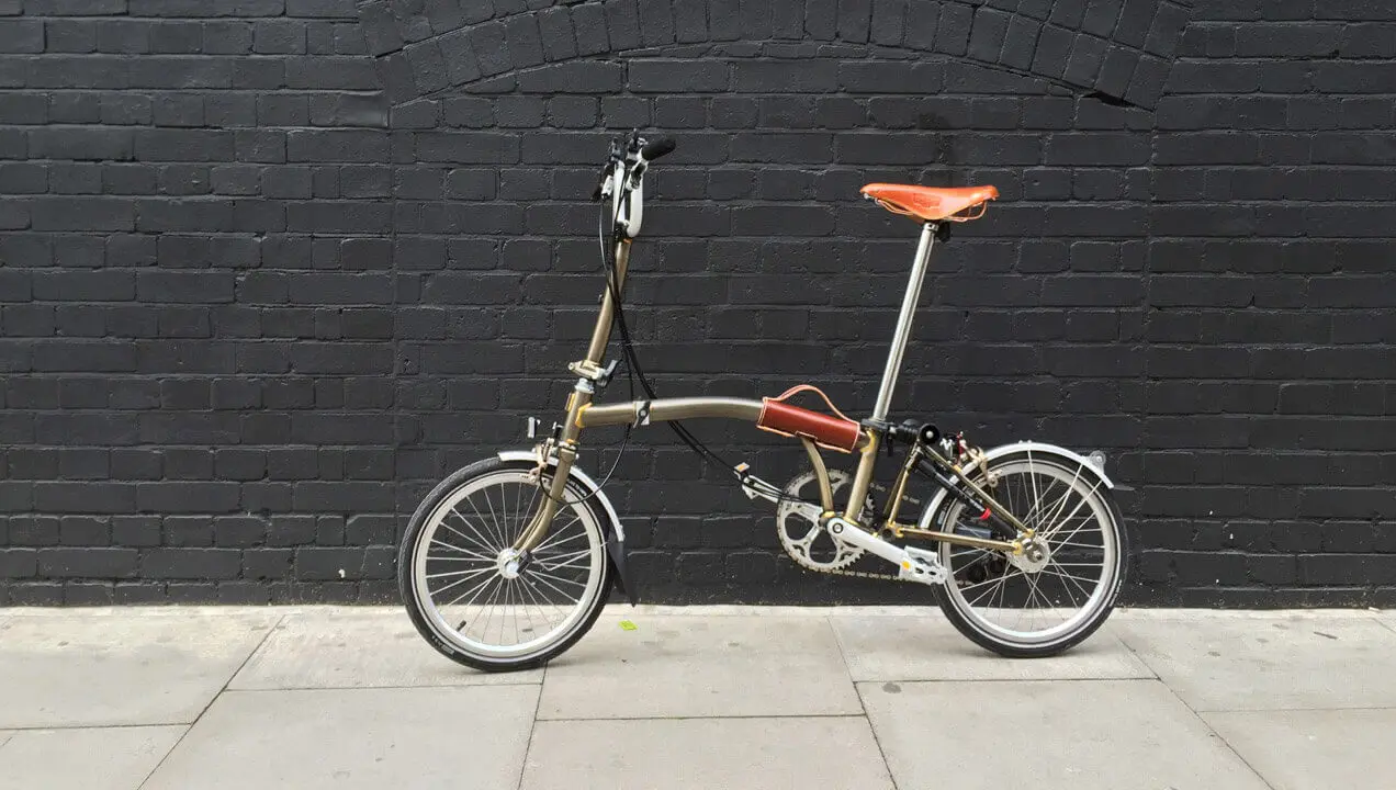 Brompton Bicycle - leather seat