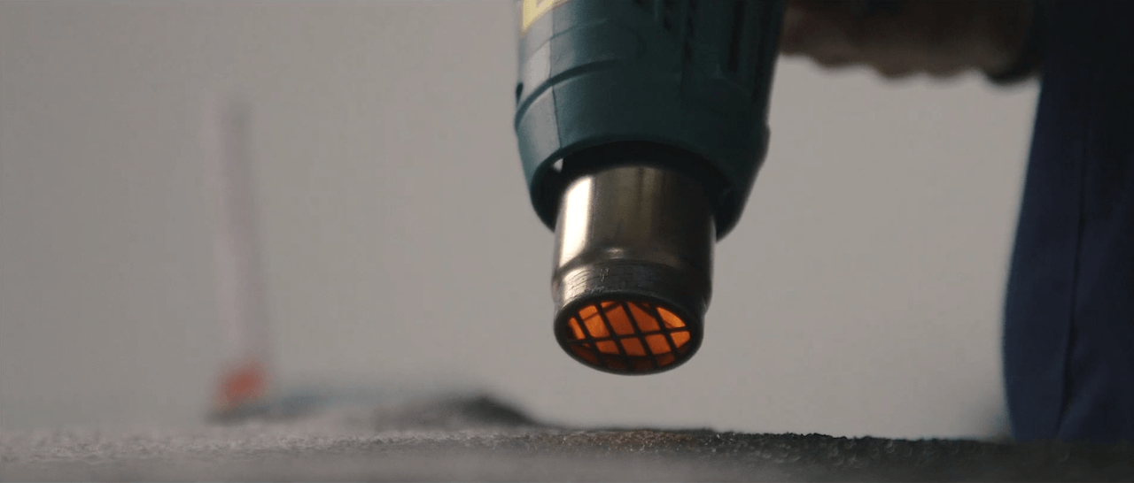 Carpet Matter - heat gun