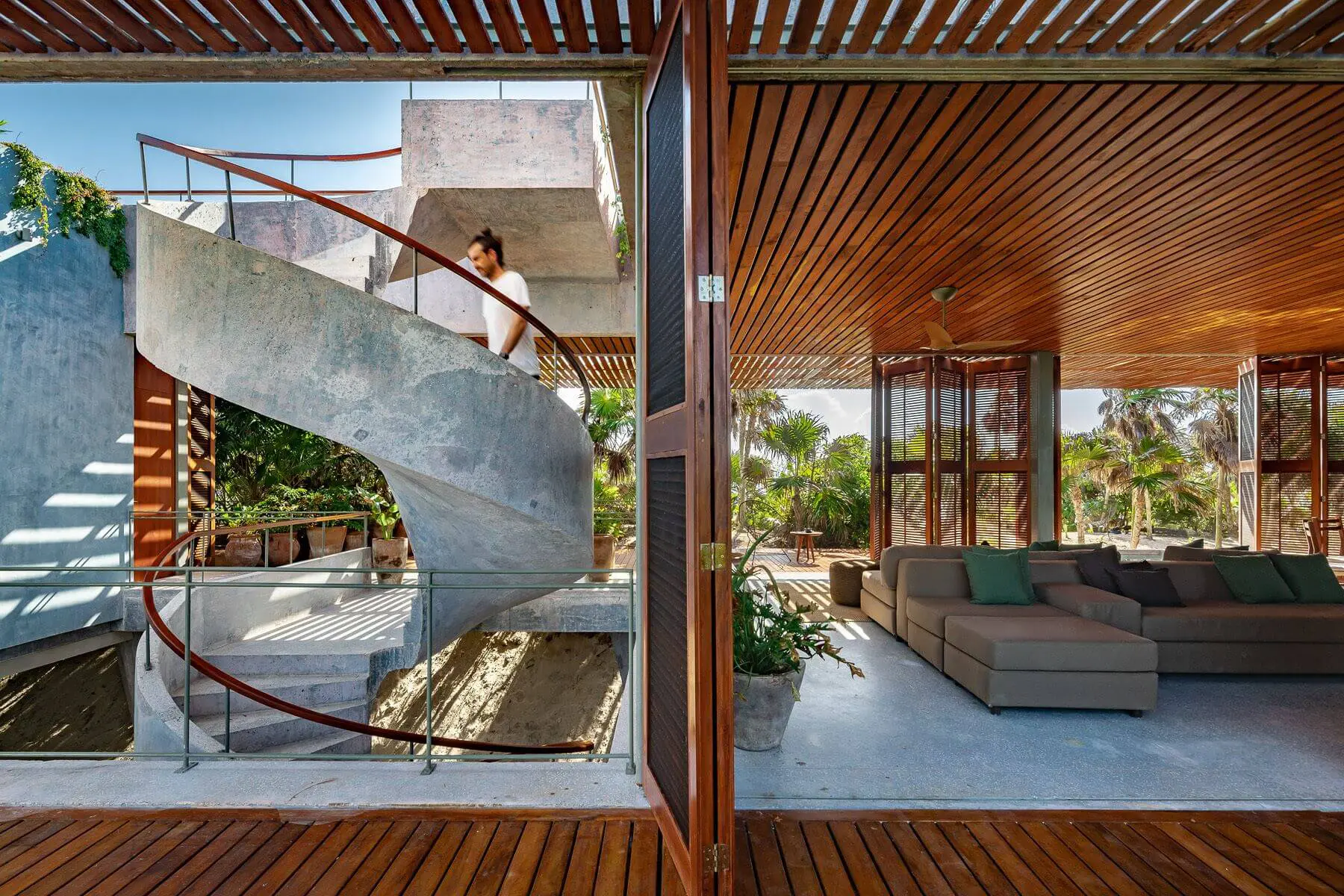 Casa Bautista - staircase and interior