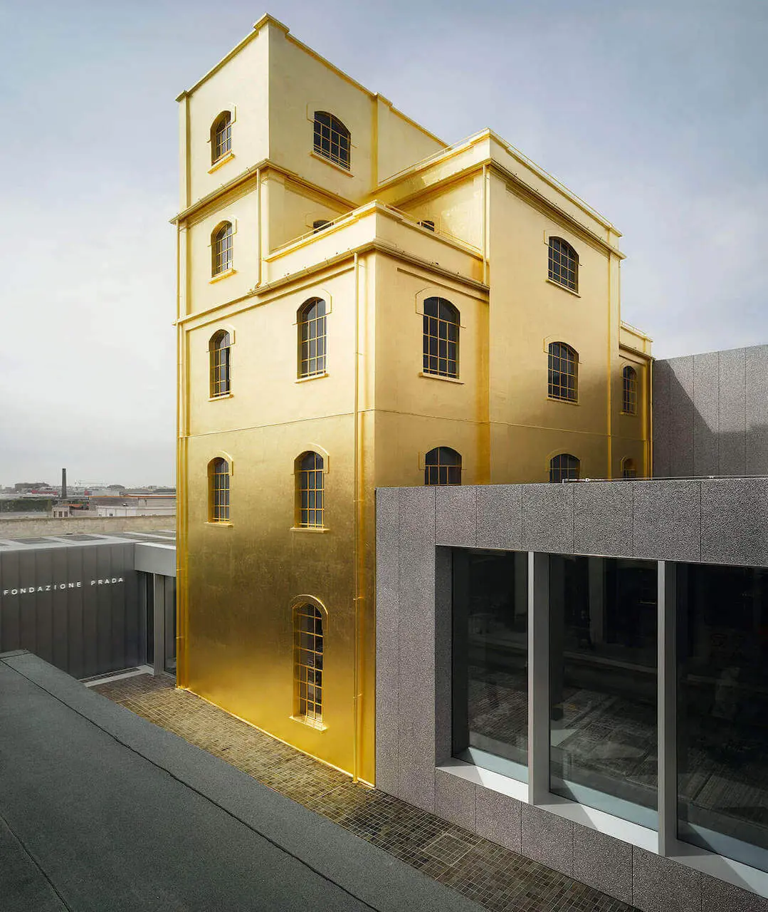Golden tower Fondazione Prada