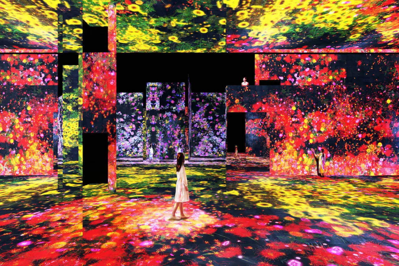 teamLab - Mountain of Flowers and People_Lost, Immersed and Reborn