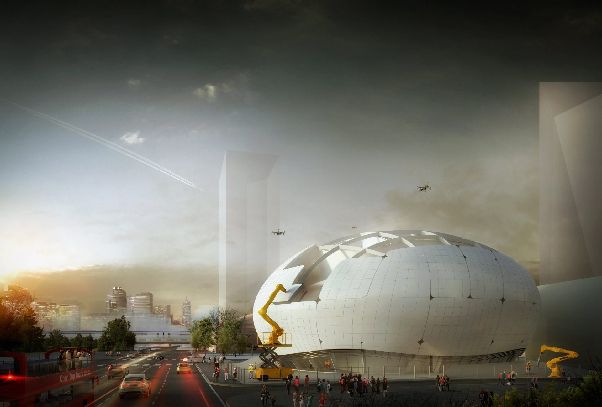 Proposal of Robot Science Museum is an urban design marvel by Turkey-based studio MAA  - Melike Altinisik Architects: urban design in Turkey