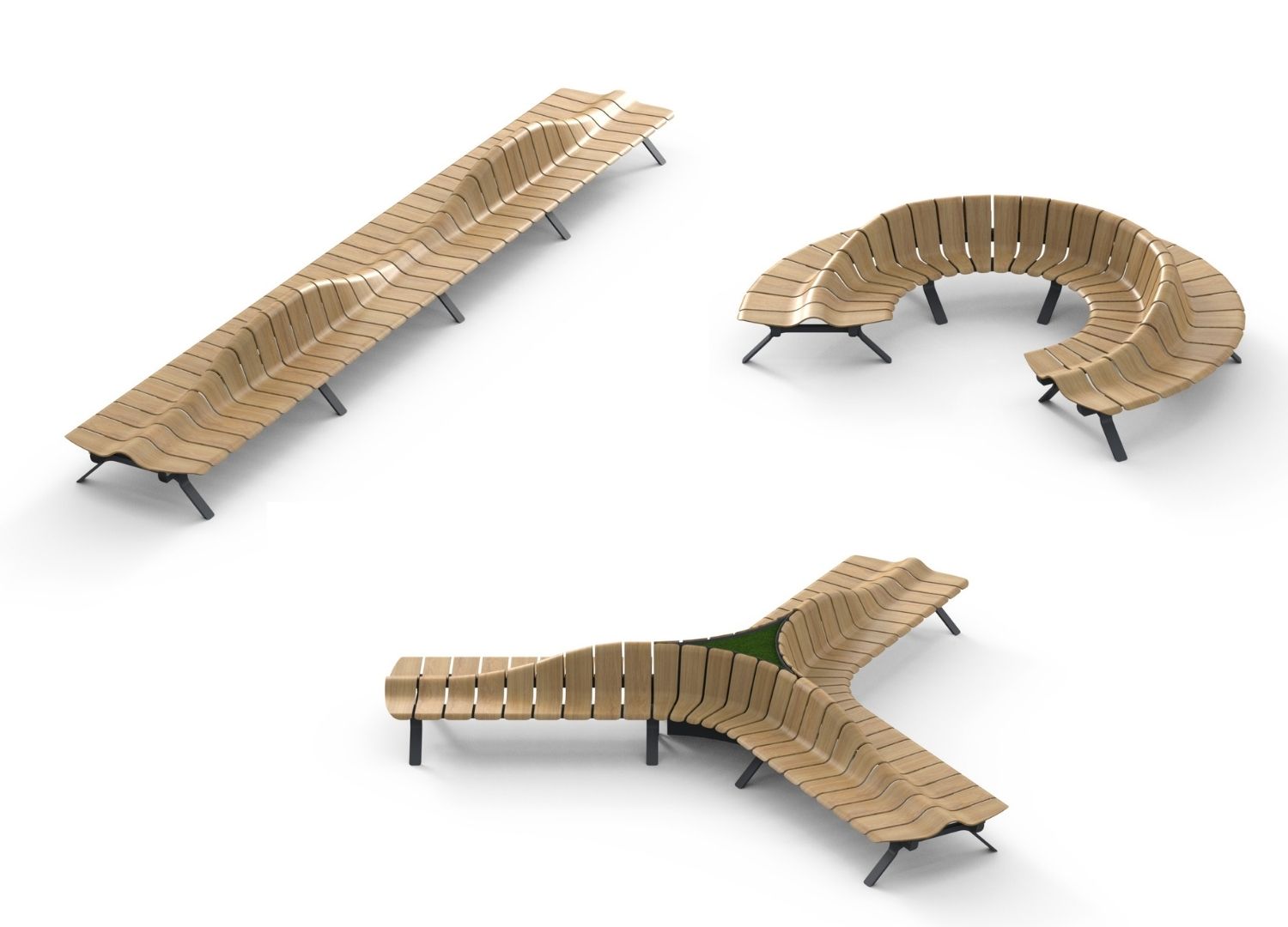 Green furniture concept _ modular seating _ sustainable design