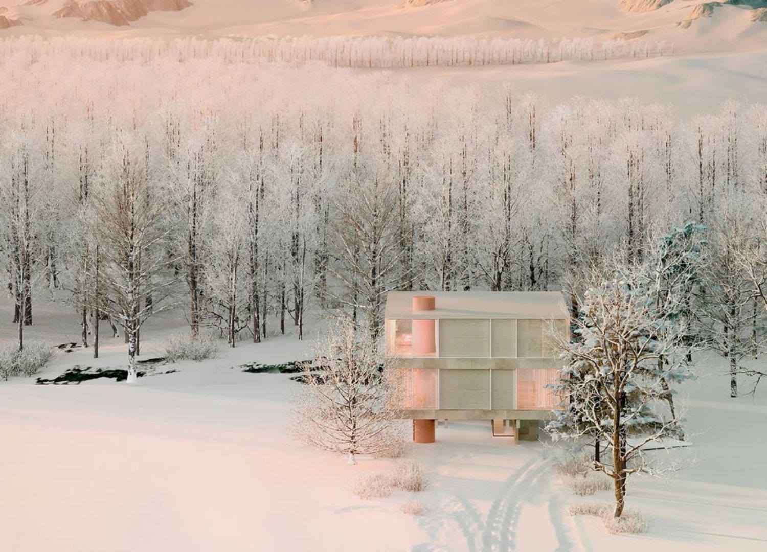 Winter House by Andres Reisinger _ Metaverse _ 1