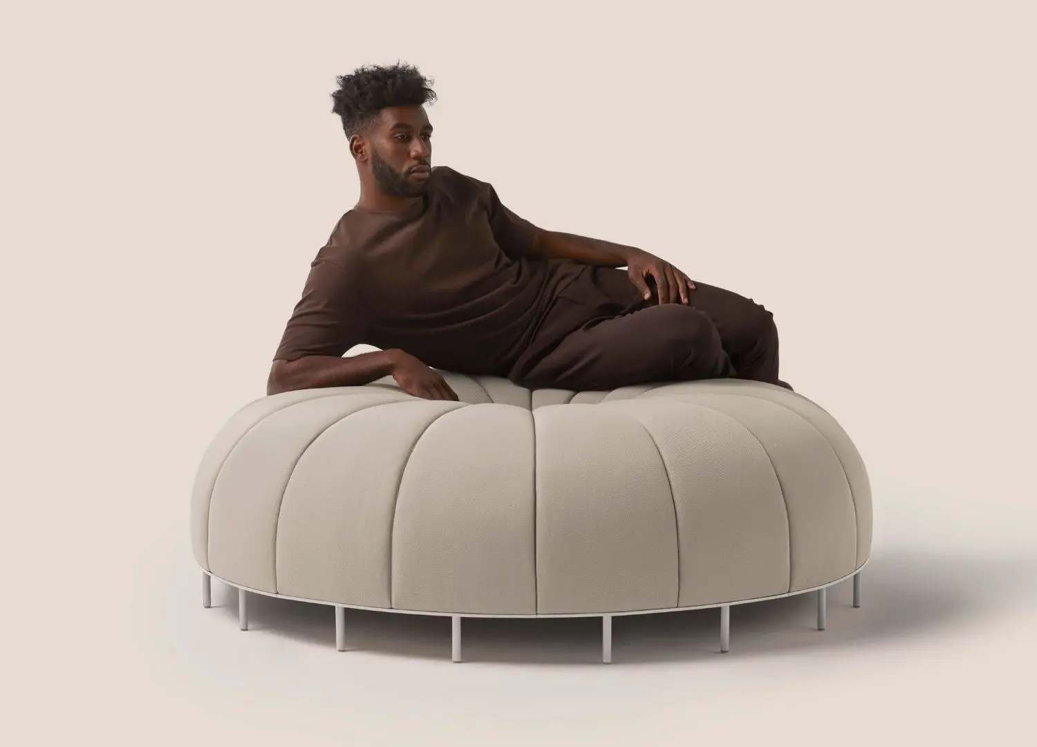 Worm _ Modular sofa bench by Clap Studio x Missana _ Furniture design