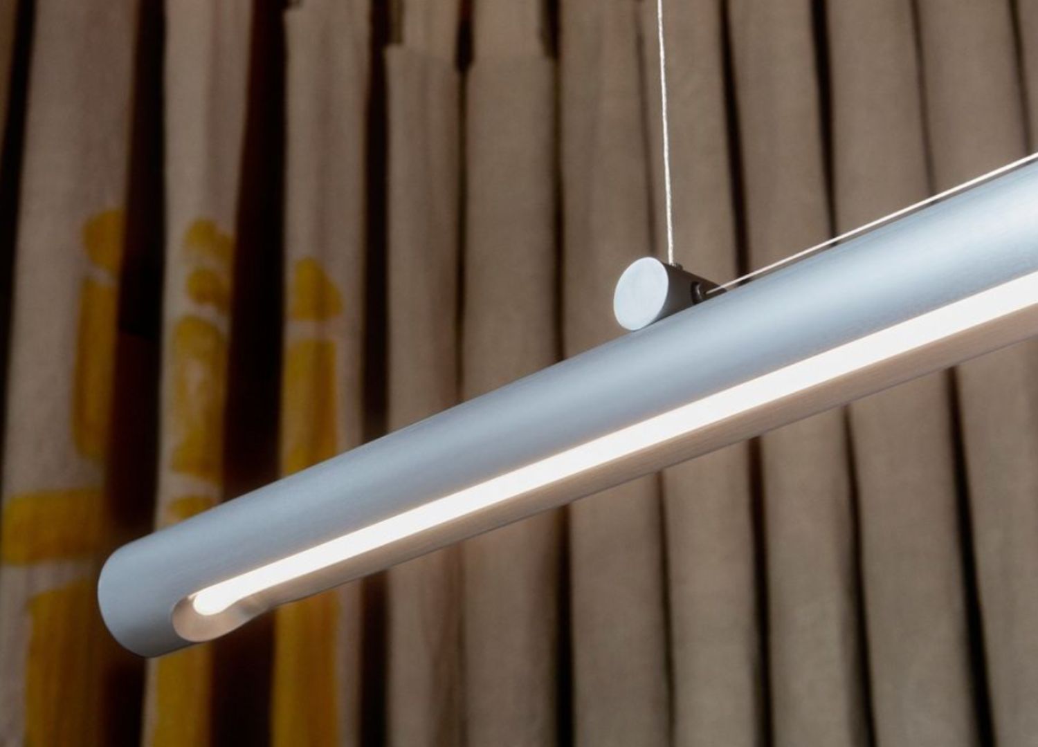 Tubby Tube linear pendant by Faye Toogood for PLEASE WAIT to be SEATED