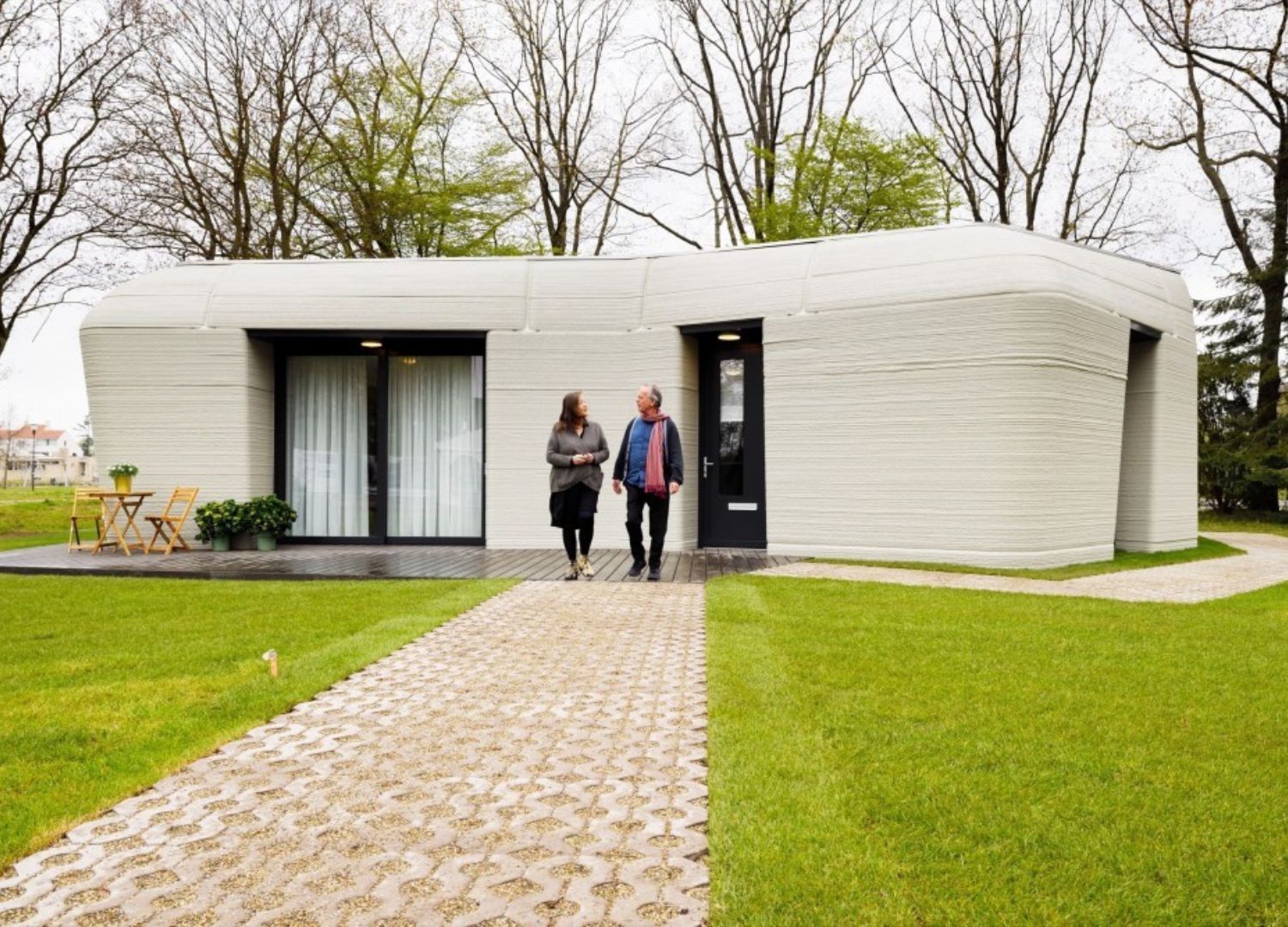 Project Milestone by Dutch architects Houben and Van Mierlo - 3D-printed houses
