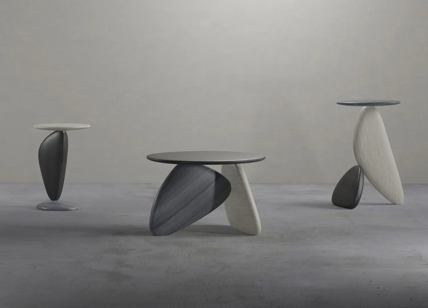 Slow by Maximilian Beck - pebble furniture and lighting