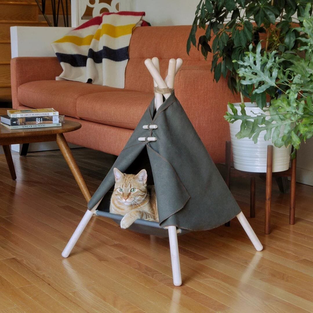 The Adventure Tent by Tinker Trading Co / 7 sleek cat tree designs for your space