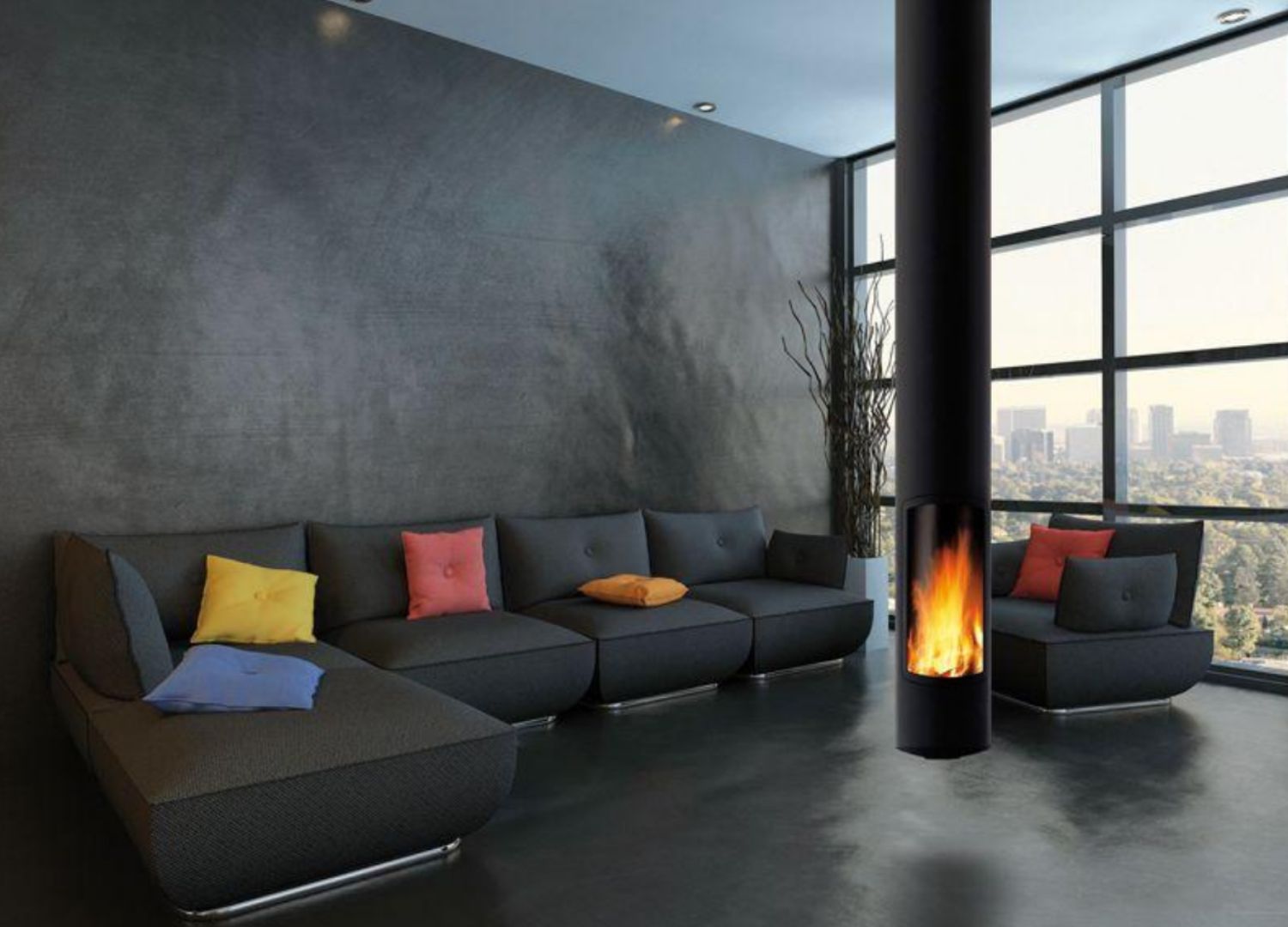 Slimfocus Suspended by Focus Fireplaces - Modern fireplaces