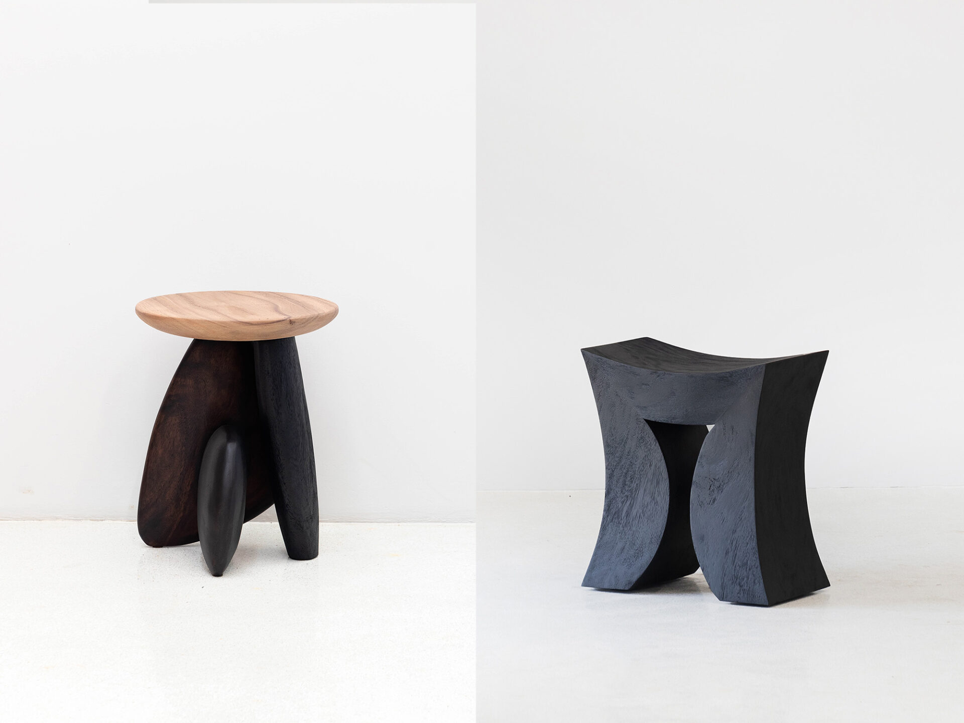 Slow Hand Design exhibition _ Thai Design _ Milan Design Week 2023 _ Moonler Wooden Stool