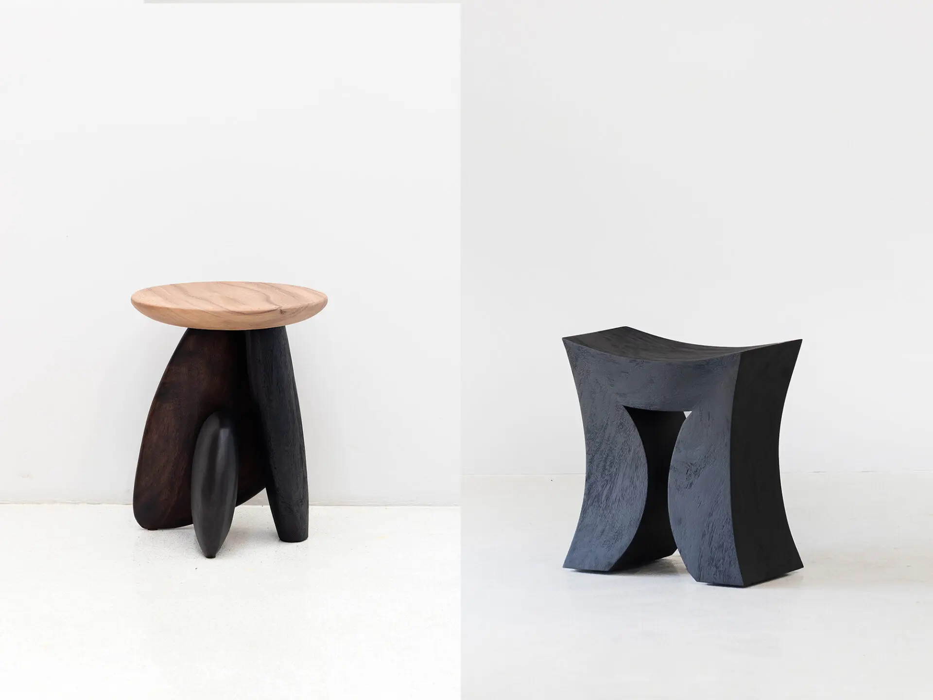Slow Hand Design exhibition _ Thai Design _ Milan Design Week 2023 _ Moonler Wooden Stool