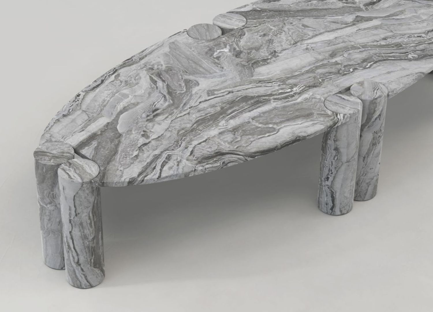 UNDATED, Arabescato Orobico grigio version by Naessi studio ©Movimento Gallery