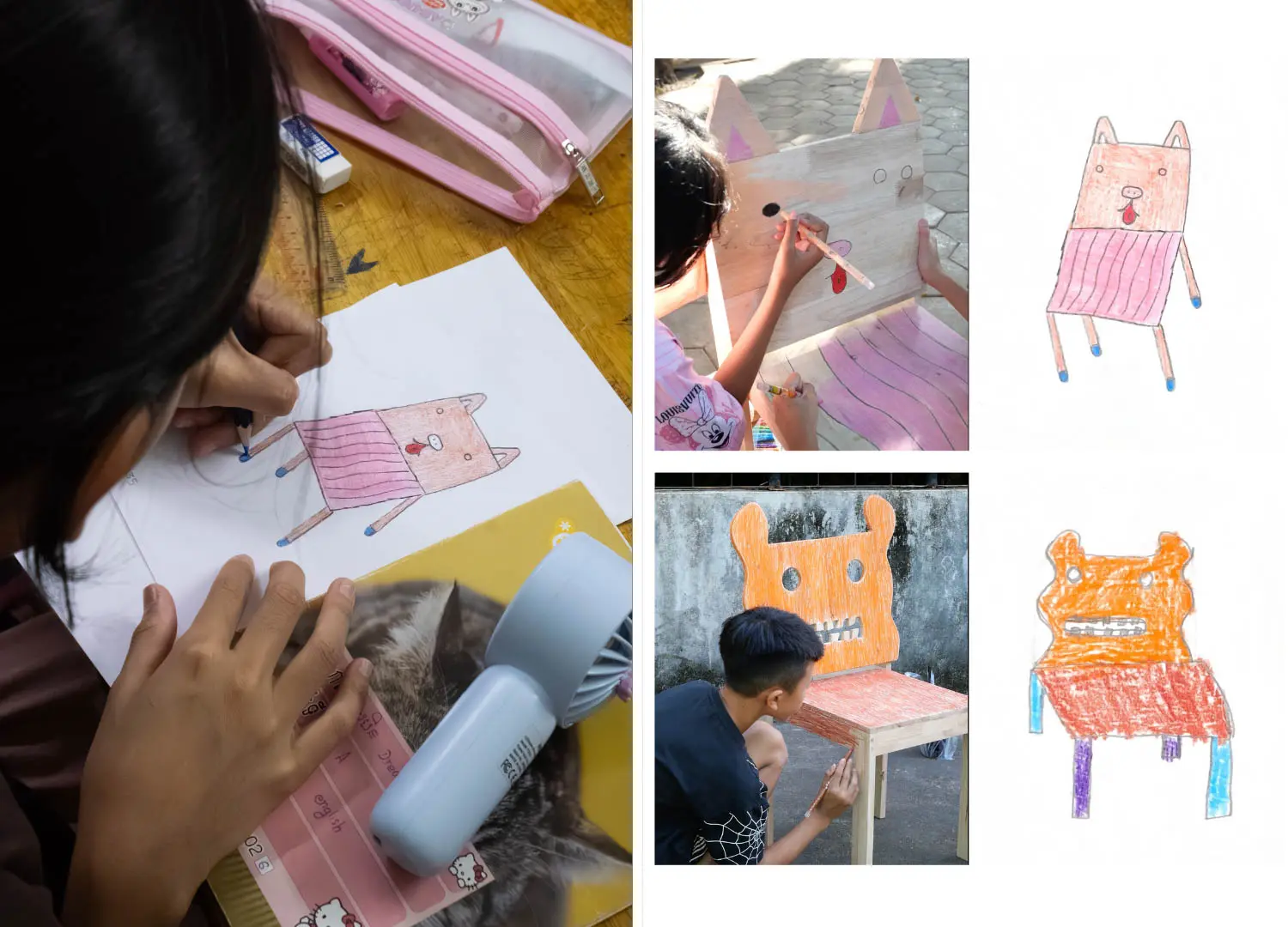 Drawing and painting, Chair for Kids by Taekhan Yun and the English School of Siem Reap, ©Taekhan Yun