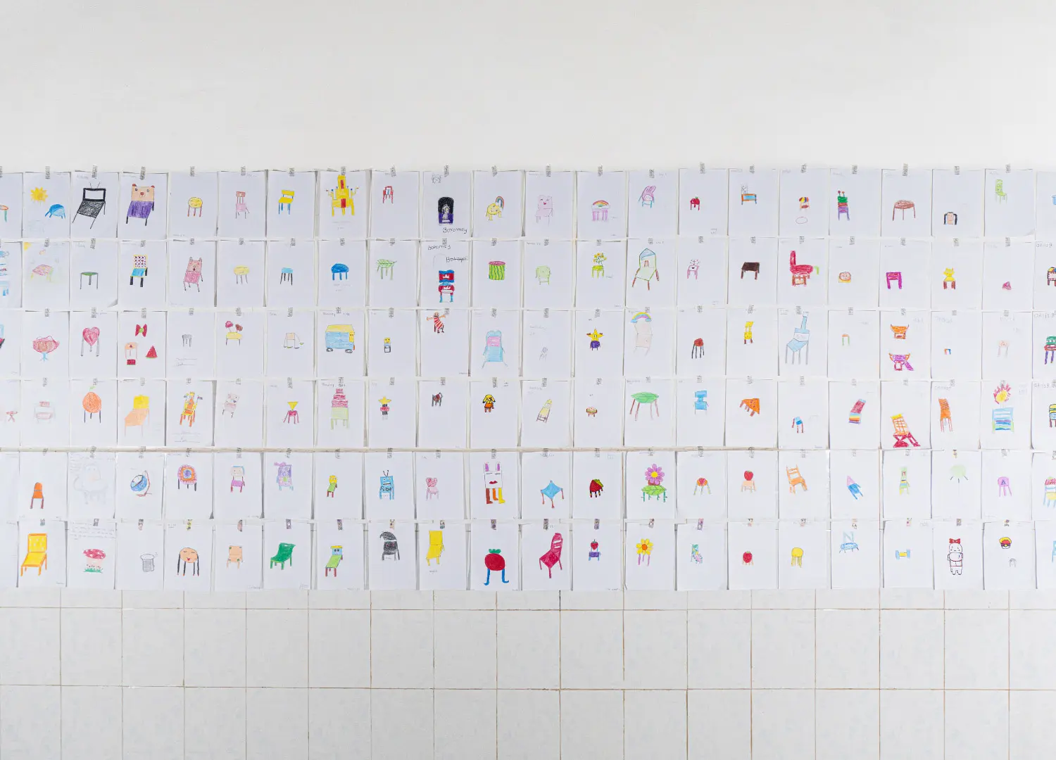 Drawings, Chair for Kids by Taekhan Yun and the English School of Siem Reap, ©Taekhan Yun