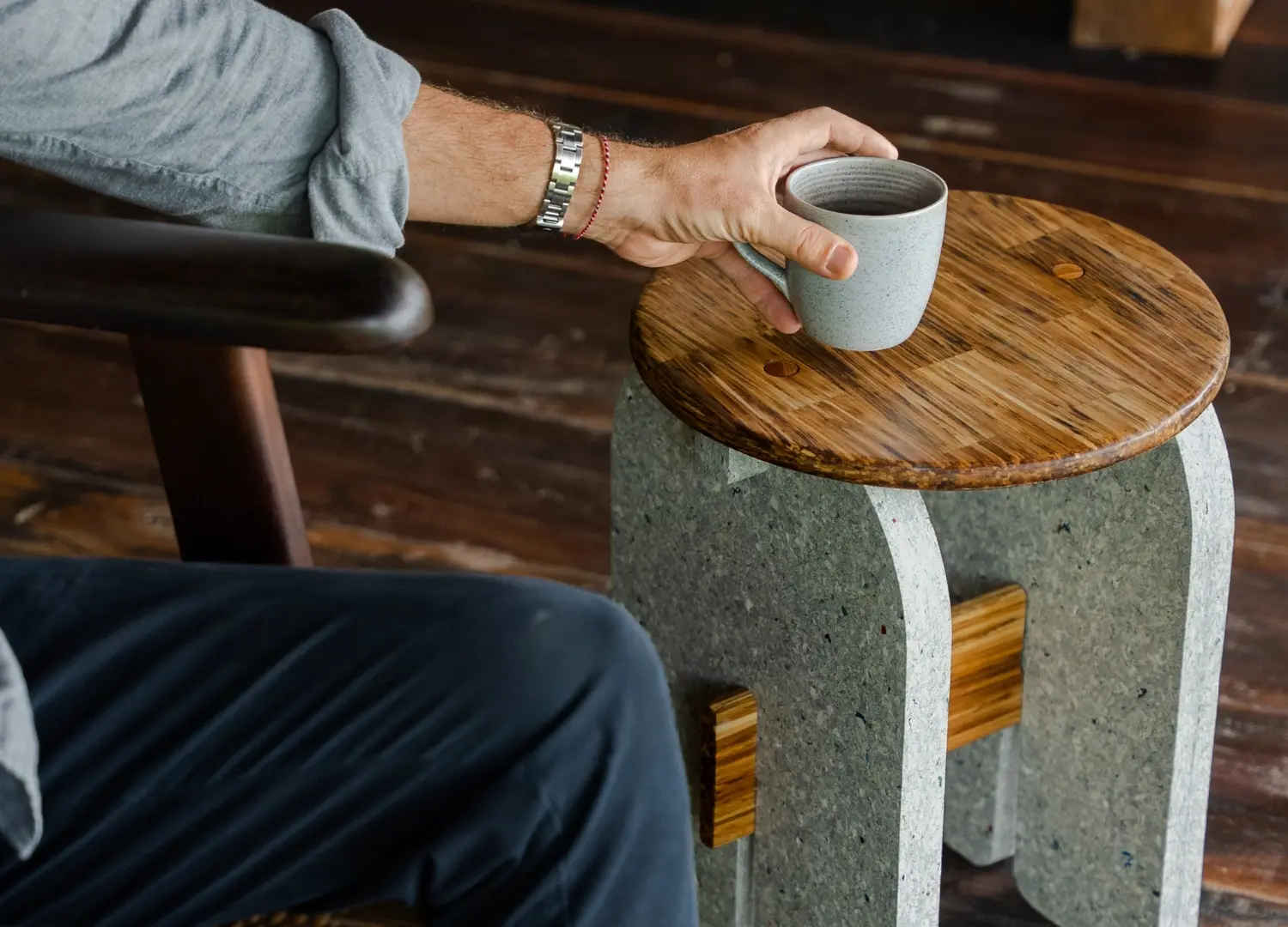 Jia CURATED 2026: Muara stool © Sungai Design + ChopValue