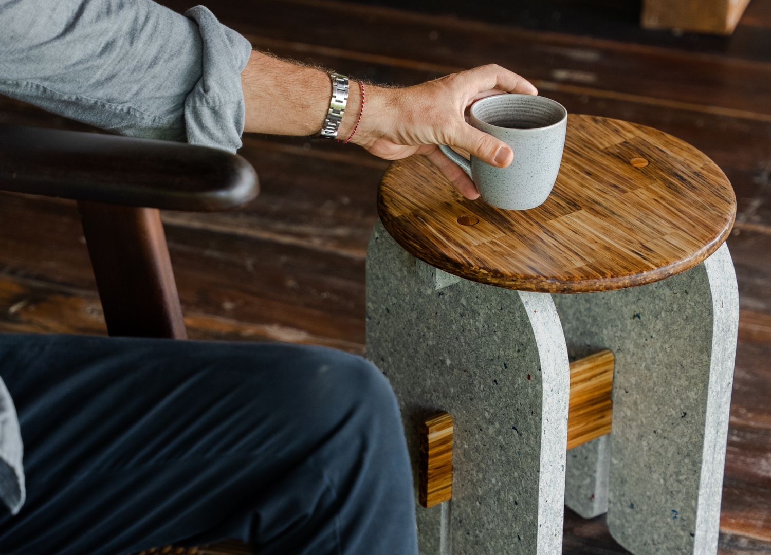 Jia CURATED 2026: Muara stool © Sungai Design + ChopValue