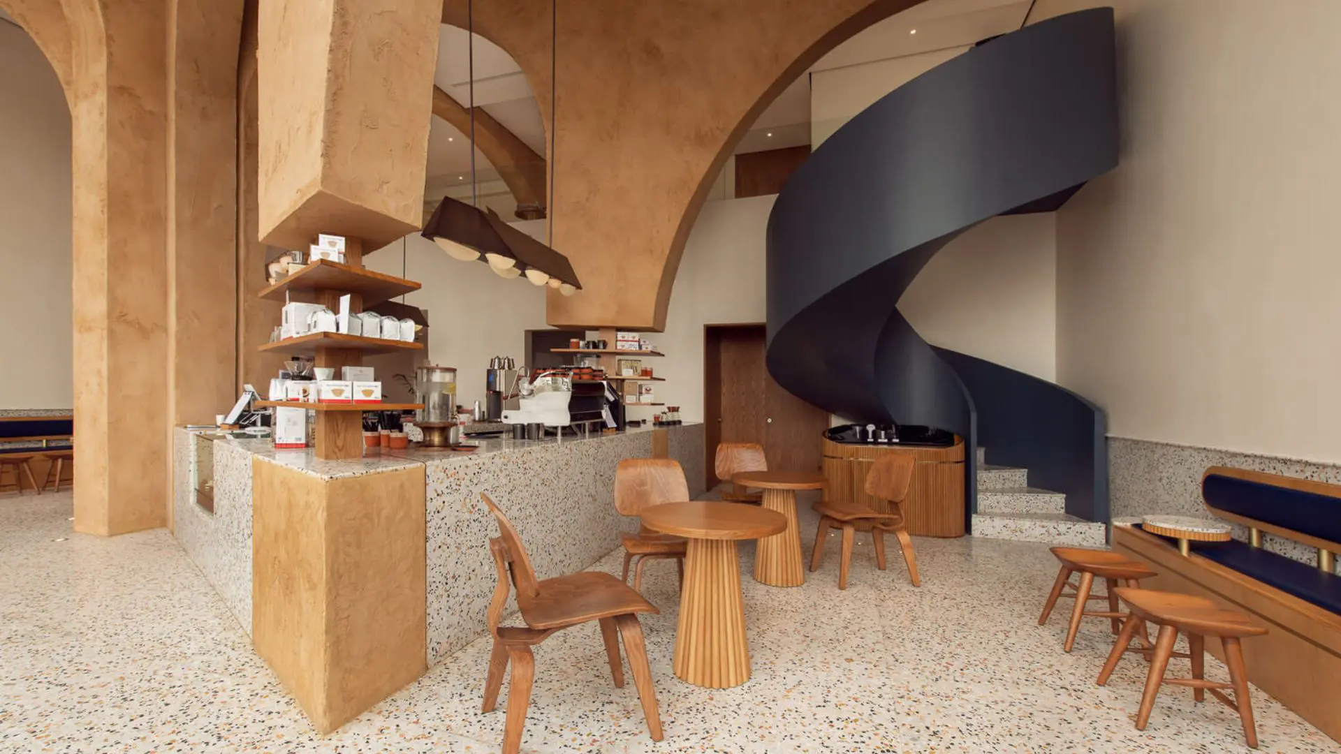 Deco Temple coffee shop by Azaz Architects - cover