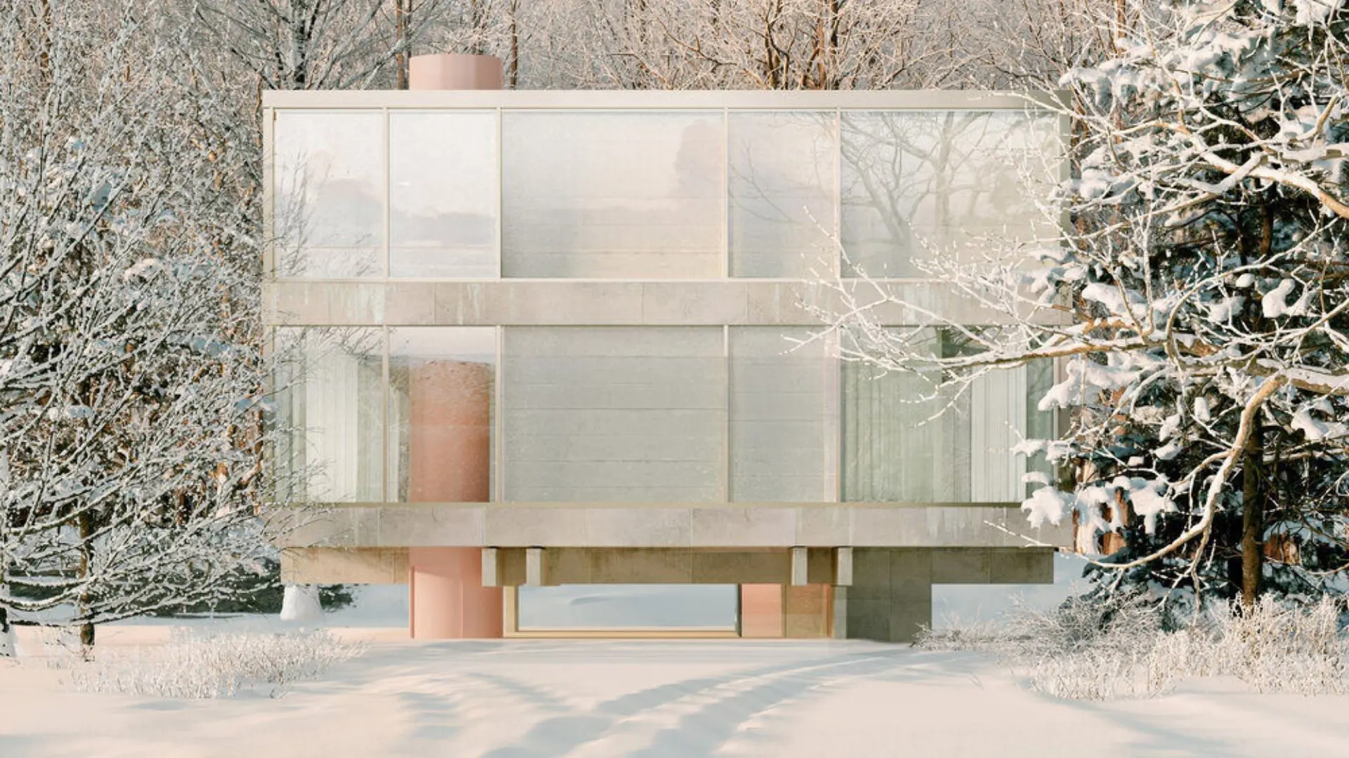 Winter House by Andrés Reisinger _ Metaverse