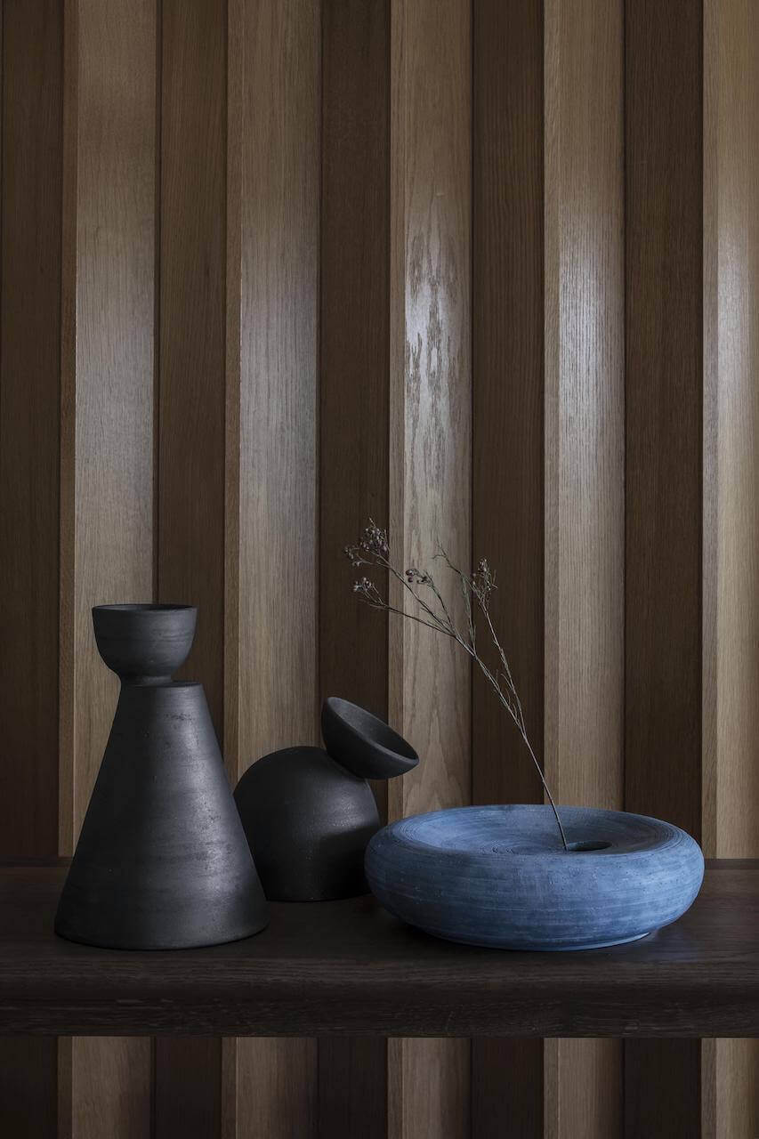 Gabriel Tan - Origin Charred vases and Salt vase