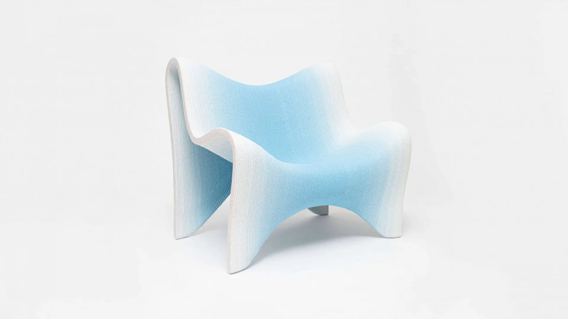 Discover the 3D-printed gradient furniture collection by Philipp Aduatz