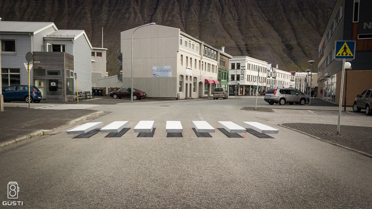 3d crosswalk - Iceland