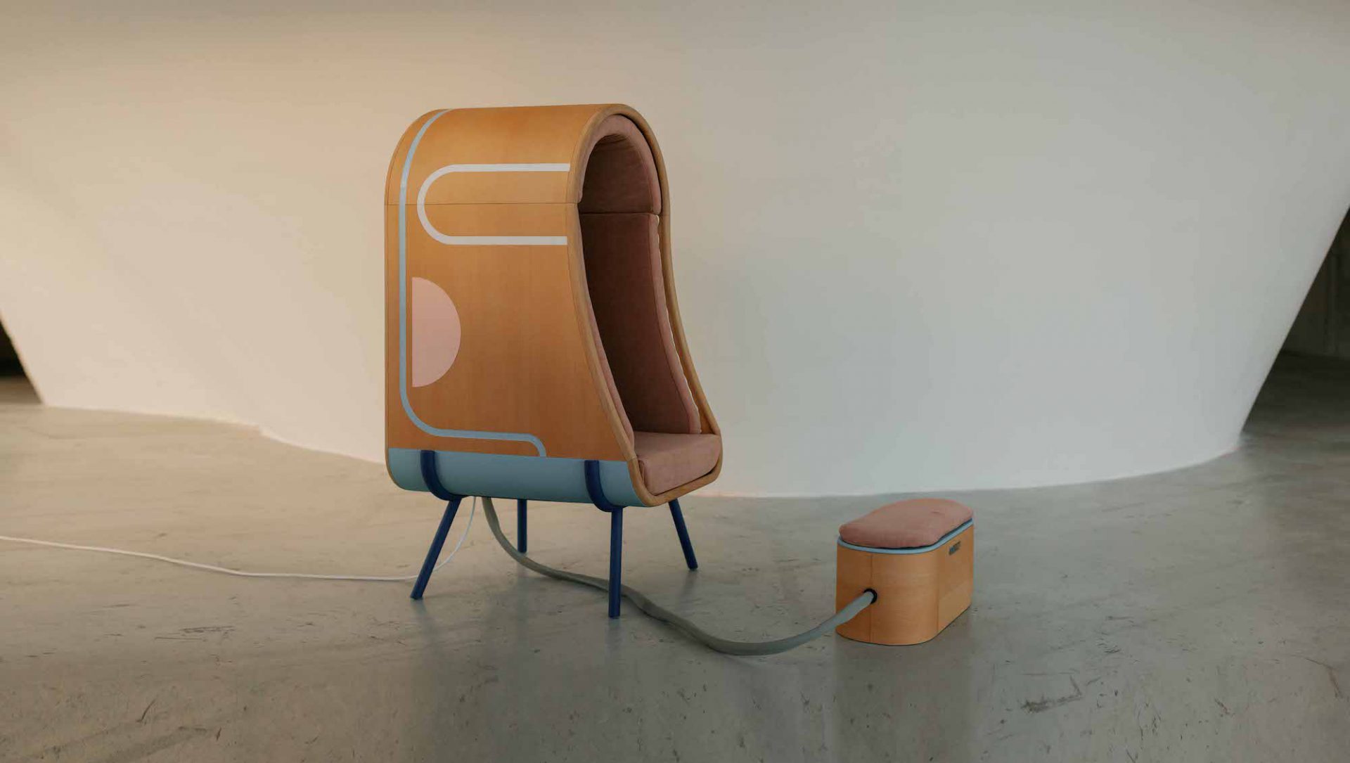 OTO hugging chair design by Alexia Audrain