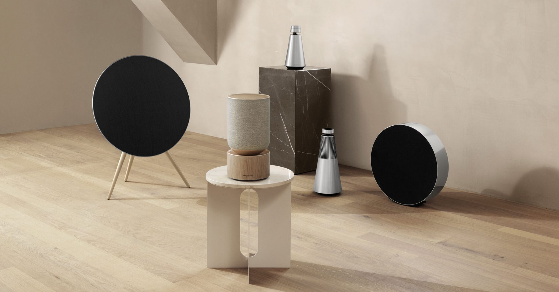 bang and olufsen big round speaker