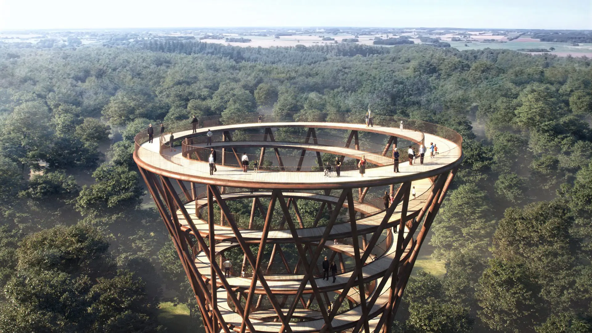 Treetop experience observation tower by Effekt