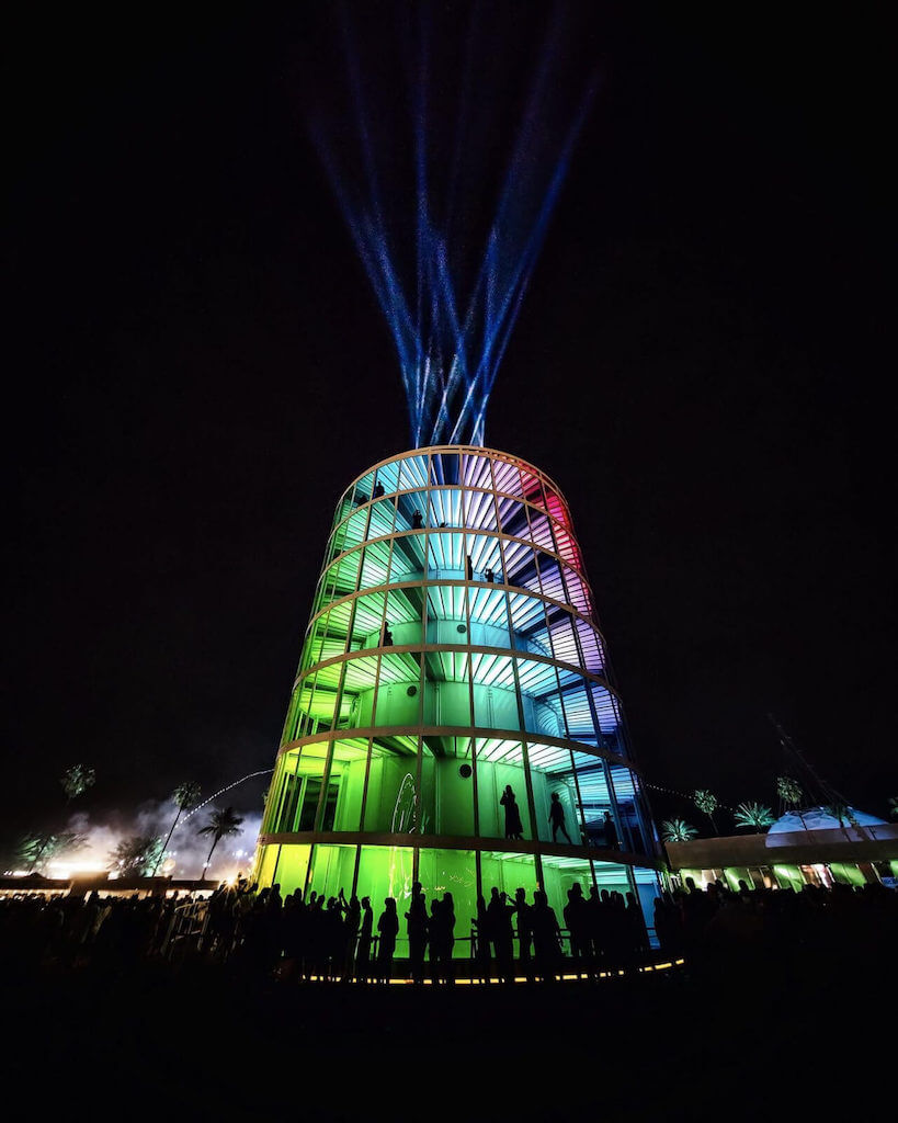 Art installations: Spectra by Newsusbstance for Coachella Valley Music and Arts Festival