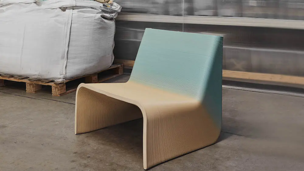 Ermis Chair - front view pastel