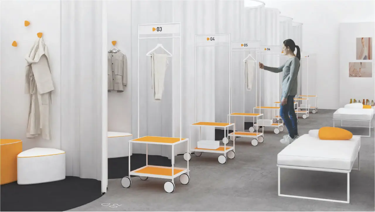 Fitting room concept by Ilaria Marelli
