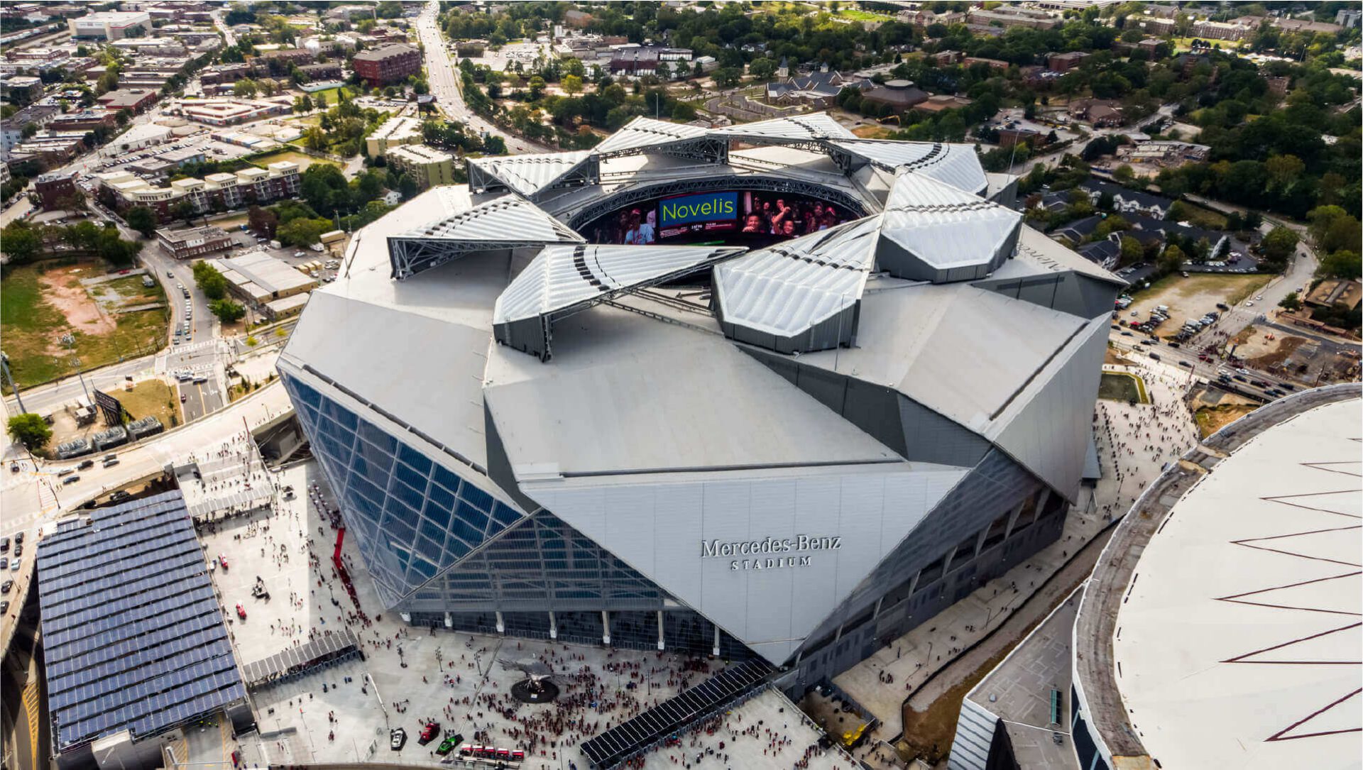 HOK Architects - Mercedes Benz Stadium birds view