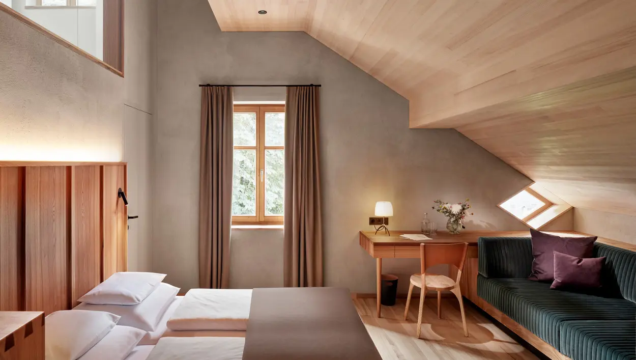 Hotel Gasthof Adler by studio Firm Architekten is a contemporary ode to timber construction