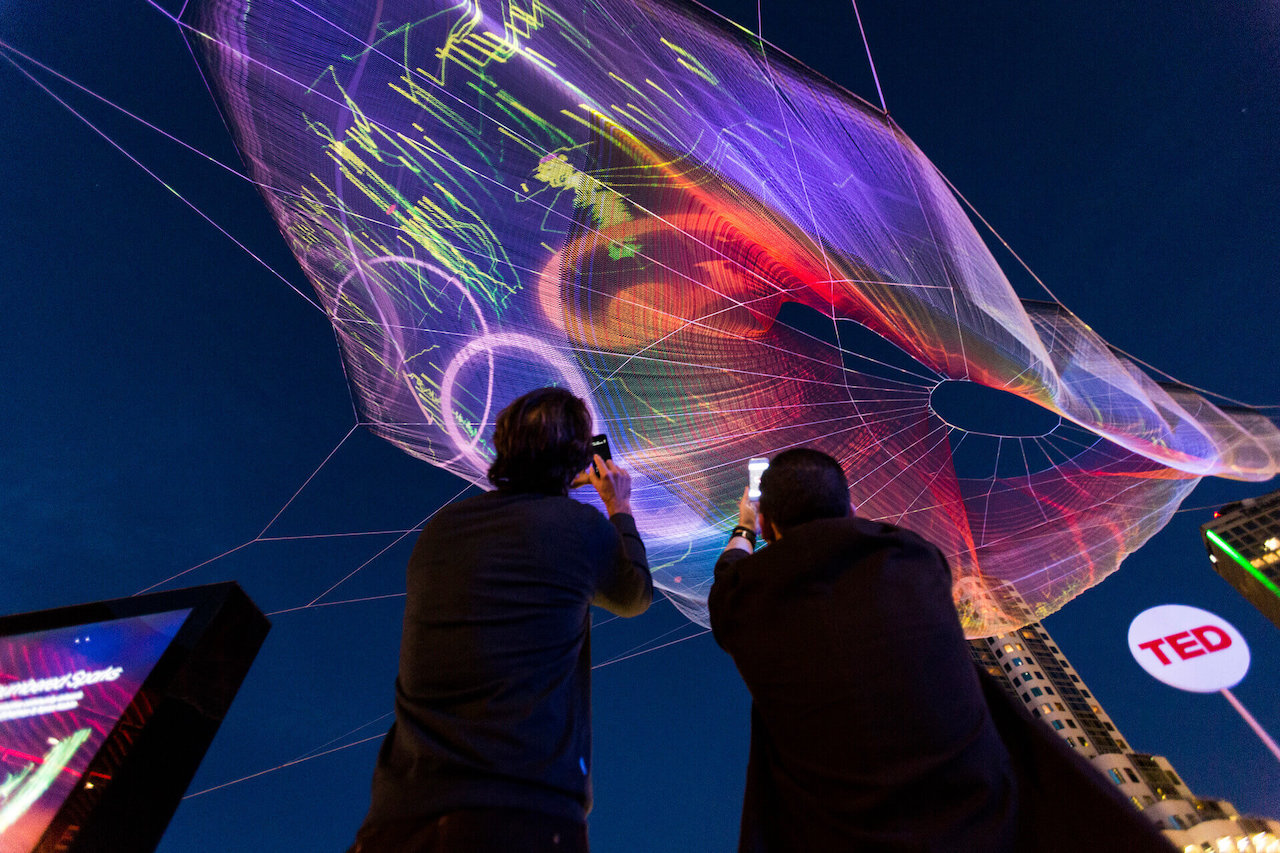 Echelman - SKIES PAINTED WITH UNNUMBERED SPARKS, VANCOUVER, CANADA, 2014